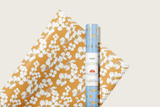 re:mused studio - California Poppy Gift Wrap Sheet-Double Sided: Roll of 3 Sheets
