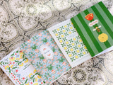 re:mused studio - Parrot Tulips Thank You-Blue A2 Greeting Card