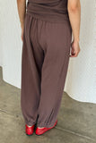 Le Bon Shoppe Pointelle Balloon Pants ~ Chocolate