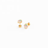 Pip Pop Post - Rainbow Cupcake Stud Earrings - Hypoallergenic, Girl Gift: Pair
