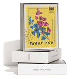 Red Cap Cards - 100 Percent thank you greeting card: Singles