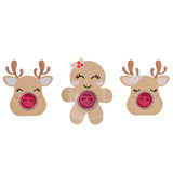 Oh Flossy - Oh Flossy Lipstick Stocking Stuffer: Rudolph - Pink Ears with Flowers