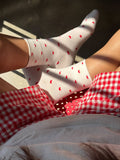 Le Bon Shoppe - Sneaker Socks: Polka Dot - Charcoal/Black