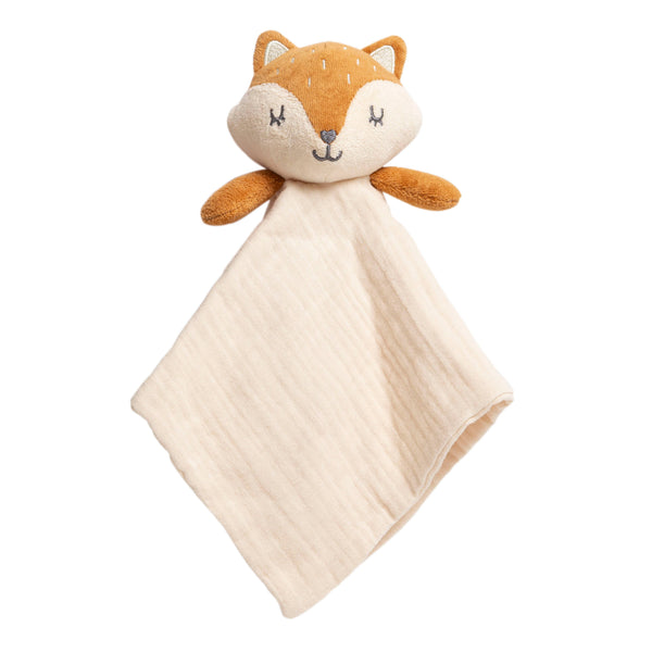 Pearhead - Fox Snuggle Blanket, Organic Cotton Muslin