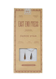 East End Press - Large Curved White Star