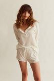 Sleepy Doe  ~ Womens Pointelle Henley and Shorts