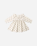 Quincy Mae Velour Baby Dress ~ Holly Berry