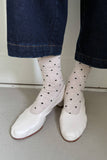 Le Bon Shoppe - Sneaker Socks: Polka Dot - Charcoal/Black