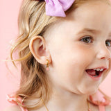 Pip Pop Post - Petite Flower Charm: Pink / Pair