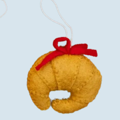 Global Goods Partners - Felt Croissant Ornament