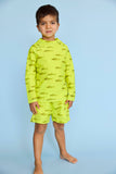 Lewis - Swim Trunks - Salmon | Chartreuse: 4T