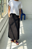 Le Bon Shoppe - Long City Skirt : Black