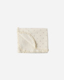 Quincy Mae Waffle Baby Blanket ~ Mauve Ditsy