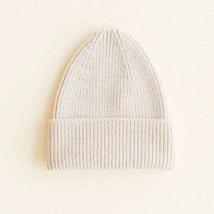 Hvid Beanie Fonzie in Cream
