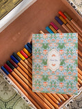 re:mused studio - Parrot Tulips Thank You-Blue A2 Greeting Card