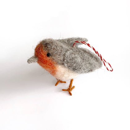 Ornaments 4 Orphans - Bird Tufted Wool Christmas Ornament