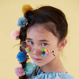 Meri Meri - Gingham & Big Pompom Hair Clips