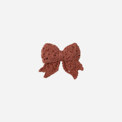 Quincy Mae Crochet Bow ~ Cranberry