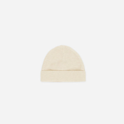 Quincy Mae Baby Beanie ~ Heathered Natural