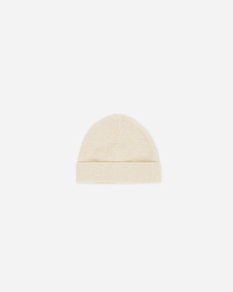 Quincy Mae Baby Beanie ~ Heathered Natural