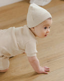 Quincy Mae Baby Beanie ~ Heathered Natural