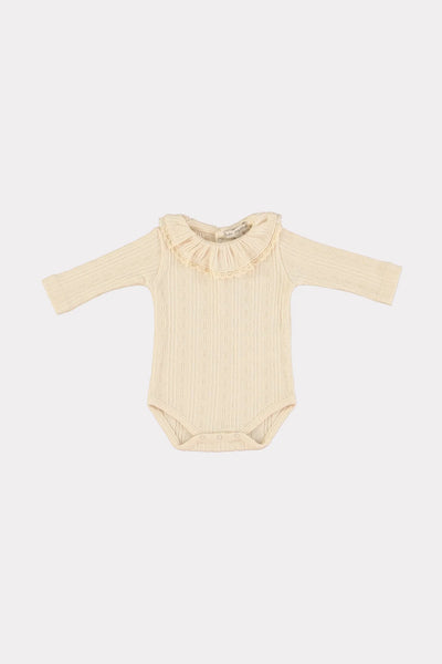 Bebe Organic Bebe Collar Onesie ~ Natural