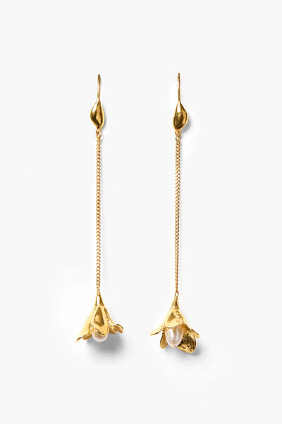 Chan Luu Bellflower Drop Earrings Gold