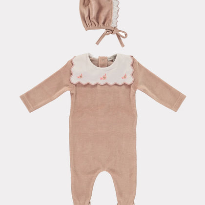 Bebe Organic Bella Baby Set ~ Dusty Rose