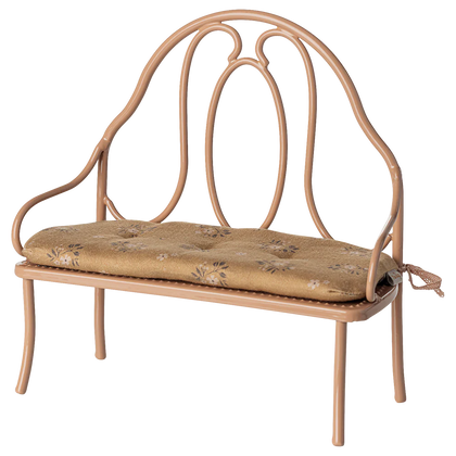 Maileg Mini Vintage Bench ~ Dark powder