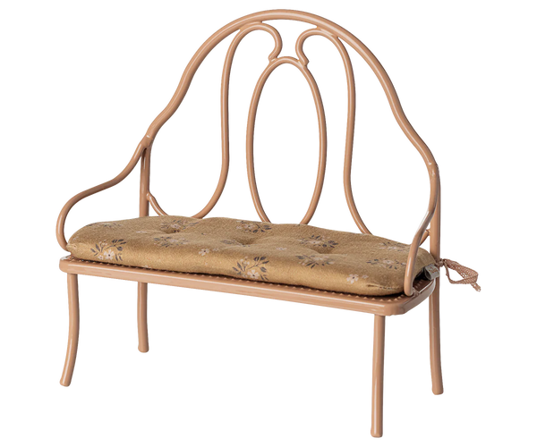 Maileg Mini Vintage Bench ~ Dark powder
