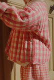 Konges Rosie H-W Bella Jacket ~ Peach Blossom Check