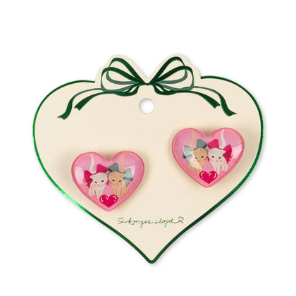 Konges 2 Pack Vilma Hair Clip ~ Bow Kitty
