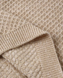 Quincy Mae Bunny Knit Sweater ~ Heathered Latte