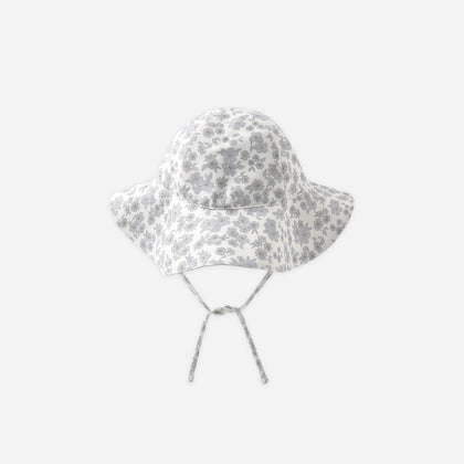 Quincy Mae Sun Hat ~ Blue Floral
