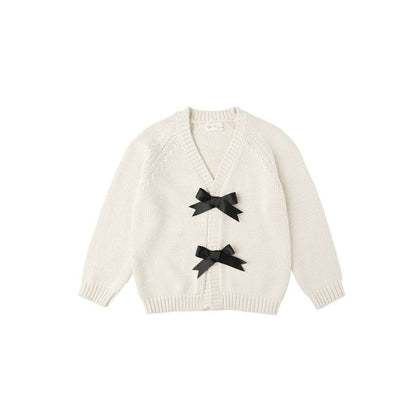 Rylee + Cru Bow Cardigan ~ Natural