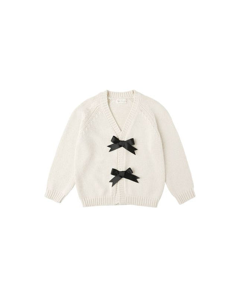 Rylee + Cru Bow Cardigan ~ Natural