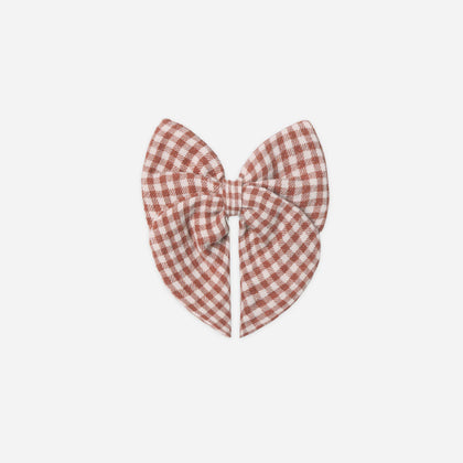 Quincy Mae Bow ~ Red Gingham