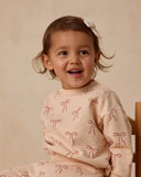 Quincy Mae Relaxed Fleece Sweatshirt~ Red Bows