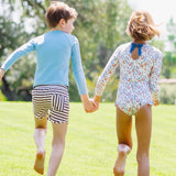 Minnow Boys Cocoa Stripe Boardie