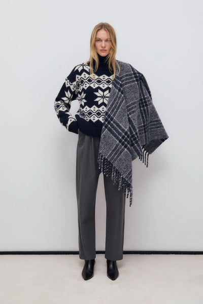 New Society Brisa Poncho Woman~ Infinite Navy