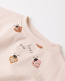 Quincy Mae Relaxed Sweatshirt Love Bug ~ Petal