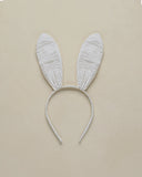 Noralee Bunny Headband ~ Sage Stripe