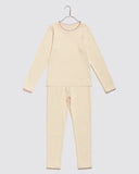 Little Cottons Pointelle Pajamas ~ Buttermilk