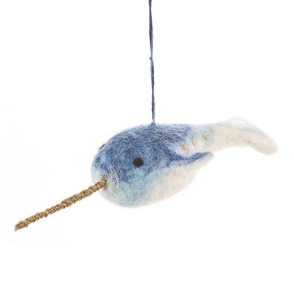 Felt So Good - Handmade Felt Narwhal Decoration