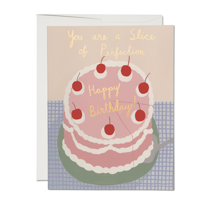 Red Cap Cards - Slice of Perfection birthday greeting card