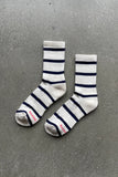 Le Bon Shoppe - Striped Boyfriend Socks: Flax Stripe