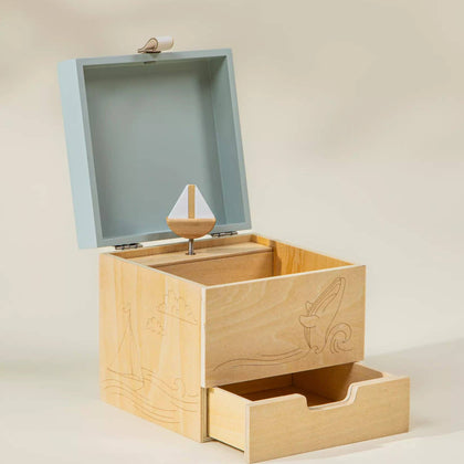Coco Village - Wooden Musical Souvenir Box - Ocean