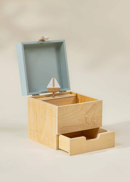 Coco Village - Wooden Musical Souvenir Box - Ocean