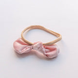 Tangle Shiny Stars - Velvet Bow Elastic Headband | 3 colors: Light brown