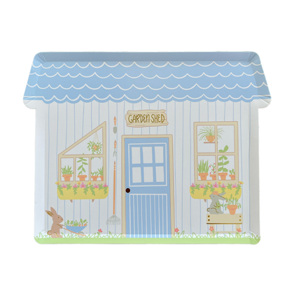 Jollity & Co. + Daydream Society - Bunnies In The Garden Large "Garden Shed" Plates